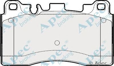 APEC BRAKING pad1837 -  Комплект тормозных колодок, дисковый тормоз